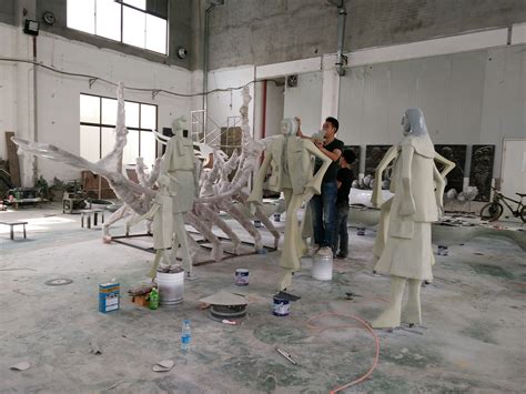 万州大型玻璃钢雕塑制作流程