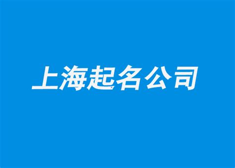 上海公司起名方案