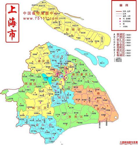 上海市各区地图放大