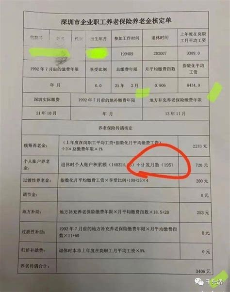 上海退休15年工资单