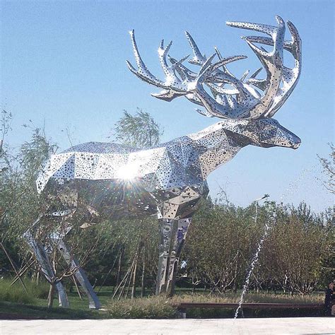 不锈钢动物雕塑可定制