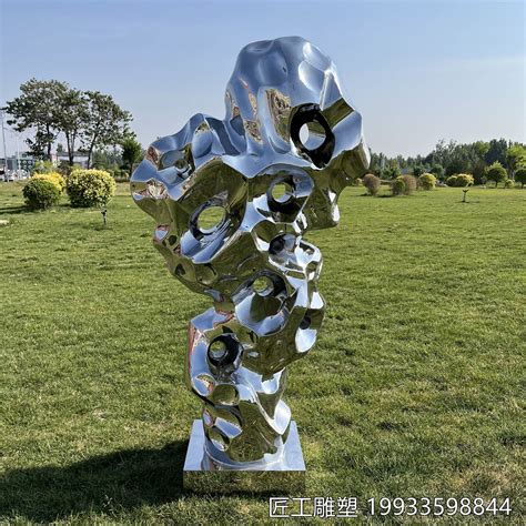 不锈钢太湖石大型不锈钢雕塑定制