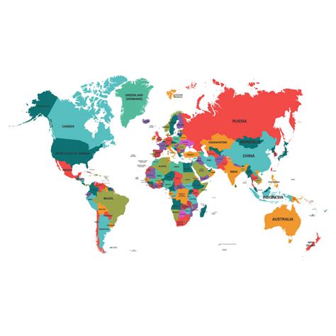 世界各个国家地图矢量图