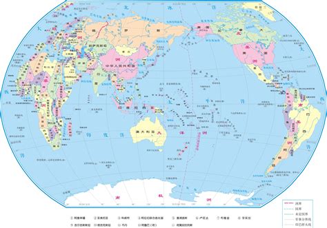 世界地图平面图