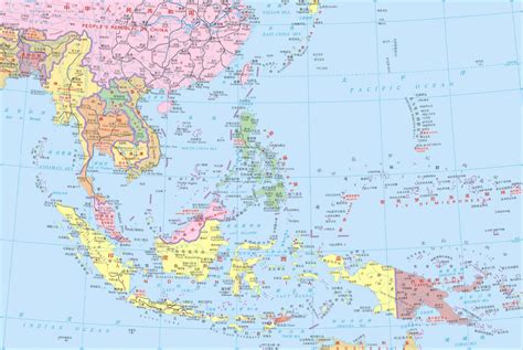 东南亚国家地图高清版