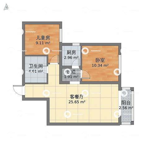 两室一厅50平方米小吗