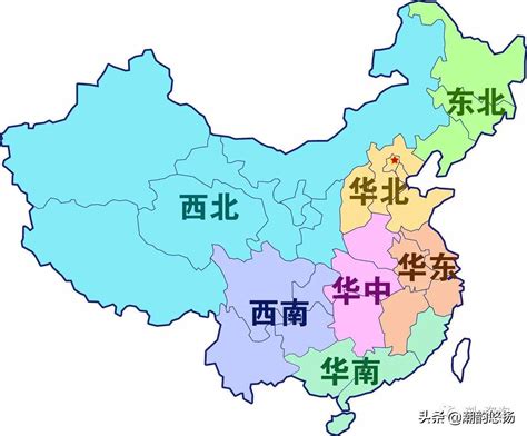 中国八大区域分布图