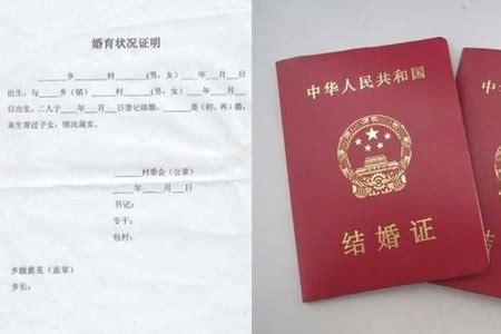 中国公民婚姻状态证明