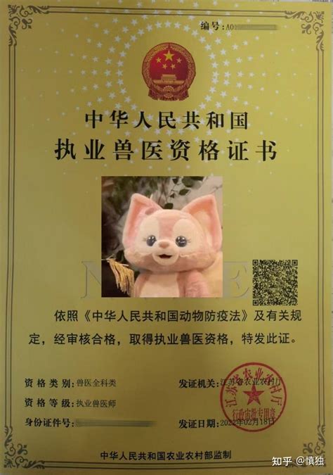 中国兽医资格证国外认可吗