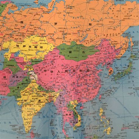 中国及附近的地图