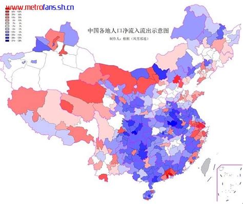中国各省人口流入流出