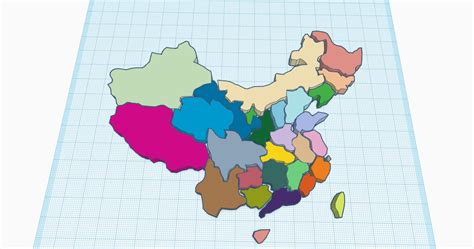 中国各省地图拼图