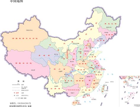 中国地图图框