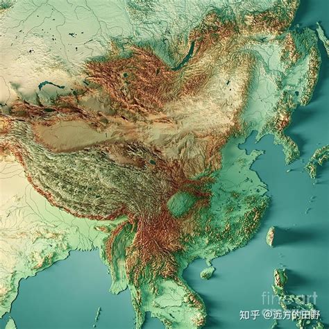 中国地形图高清版大图卫星中国山脉