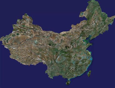 中国实时地形图