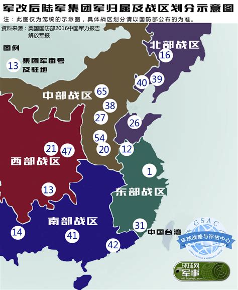 中国新五大战区分布图