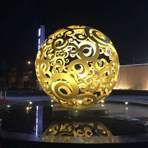 临汾镂空球雕塑厂家