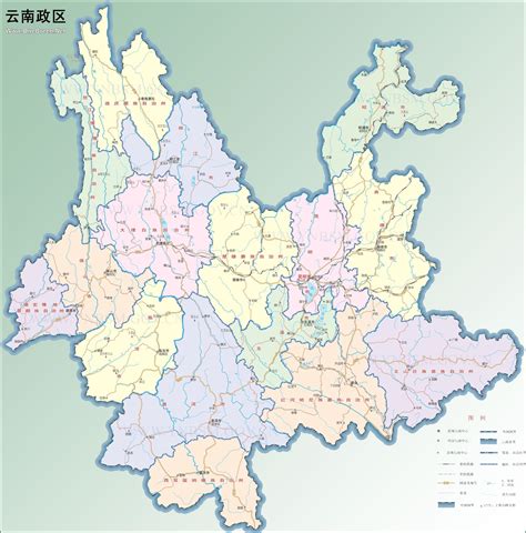 云南地图全图高清版