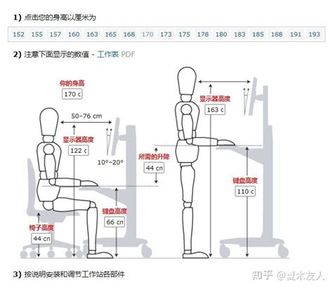 人体工程学尺寸对照表椅子