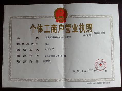 代办广州个体工商户营业执照中介
