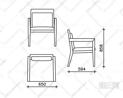 休息椅设计三视图