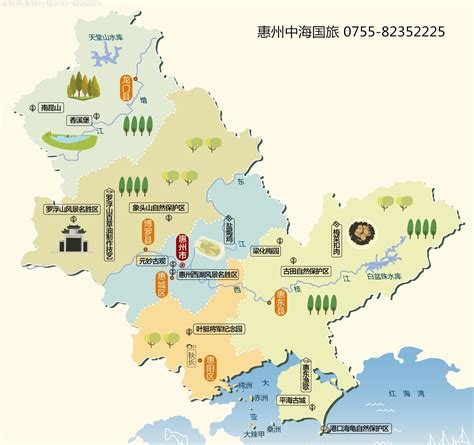 佛山到惠东旅游线路图