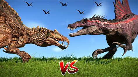 侏罗纪霸王龙vs棘背龙