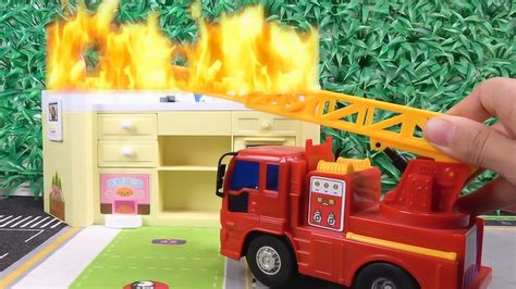 儿童消防车玩具视频 颜色