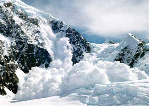 全球最大雪崩图片