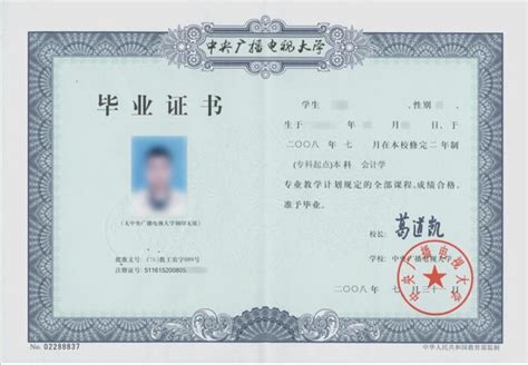 内江电大毕业证图片