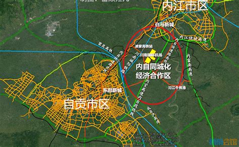 内江自贡一体化规划图