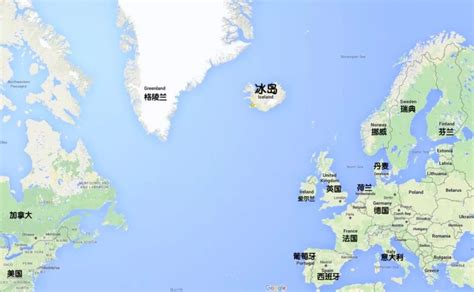 冰岛地理位置