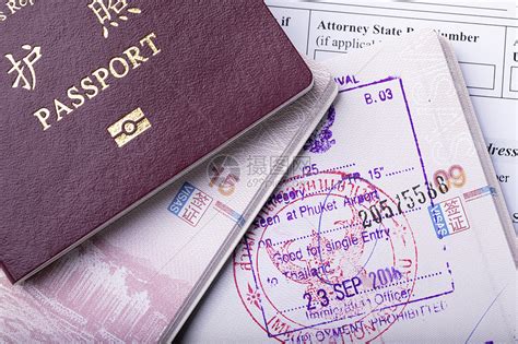 出国办签证的照片