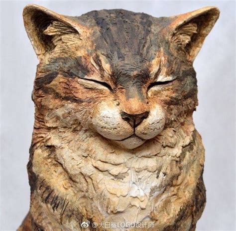 创意猫动物雕塑
