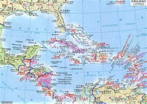 加勒比看地图