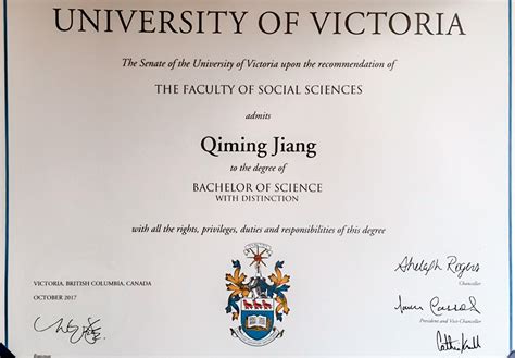加拿大大学的荣誉毕业证