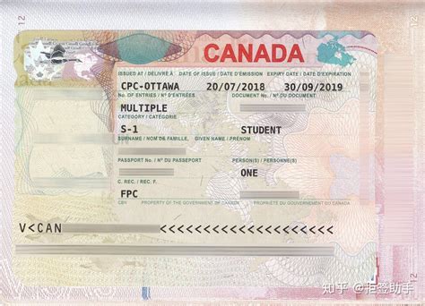 加拿大签证页