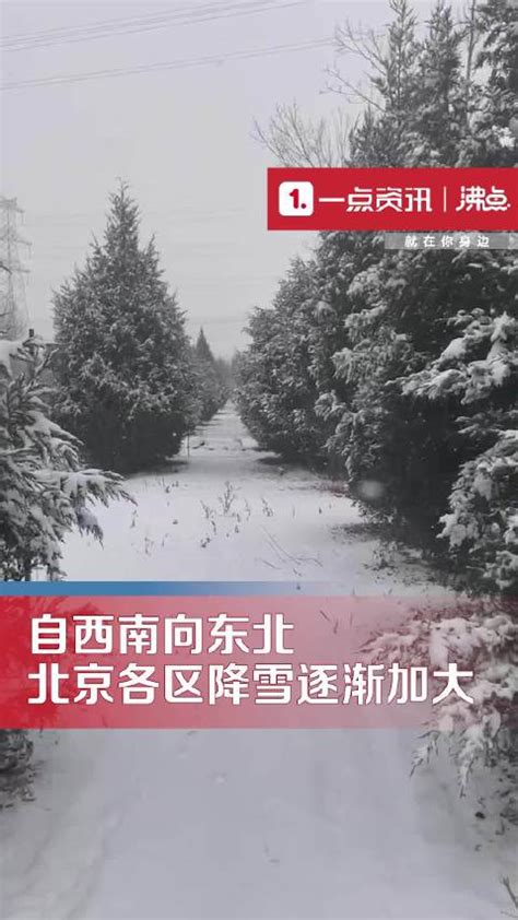 北京各区降雪逐渐加强
