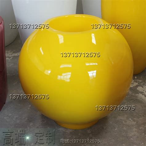 北京玻璃钢黄色茶杯花盆