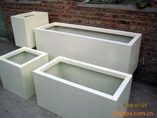 北京白色正方形玻璃钢花槽