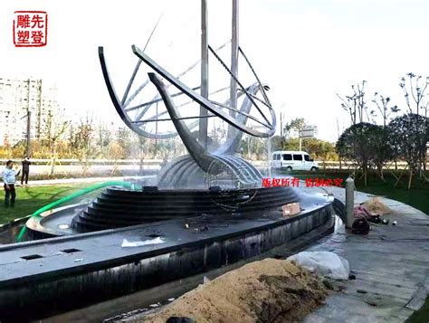 南京个性化金属喷泉雕塑