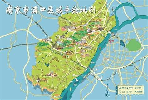 南京市最新浦口区地图