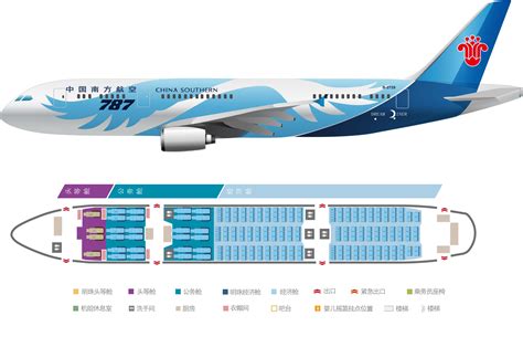 南航787客机座位分布