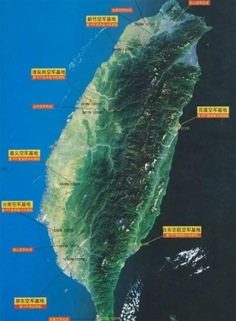 台湾空军机场三维分布图