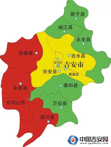 吉安市行政地图高清版