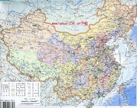 含城市的中国地图