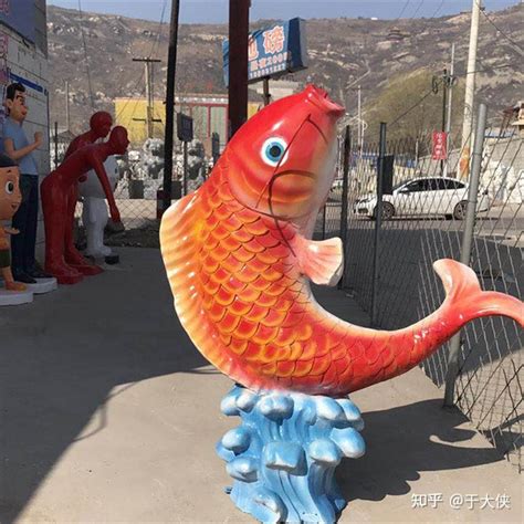 喷泉雕塑红鲤鱼玻璃钢雕塑