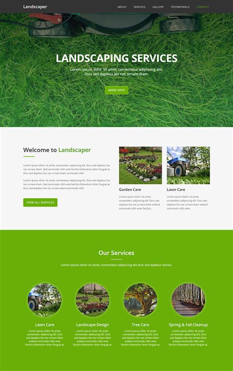 园林绿化公司网站设计