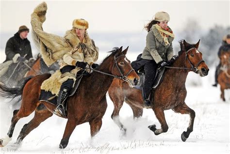 国外冬季狩猎图片高清 图文