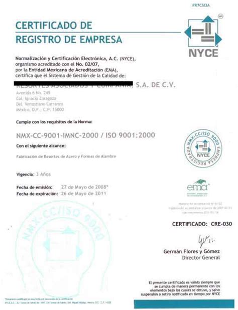 墨西哥公司注册证书